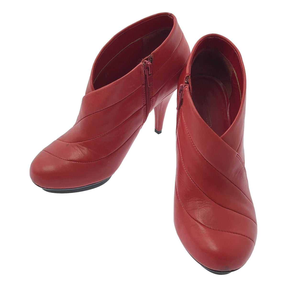 UNITED NUDE / 유나이티드 누드 | Leather Fold Deluxe Hi 가죽 부티 힐 부츠 | 37 | 핑크 | 여성