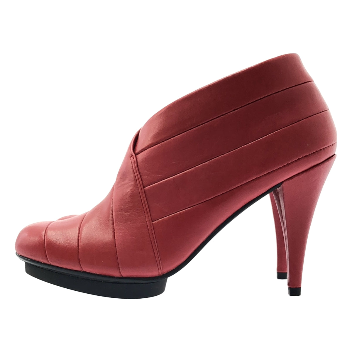 UNITED NUDE / ユナイテッドヌード | Leather Fold Deluxe Hi レザー ブーティー ヒール ブーツ | 37 |