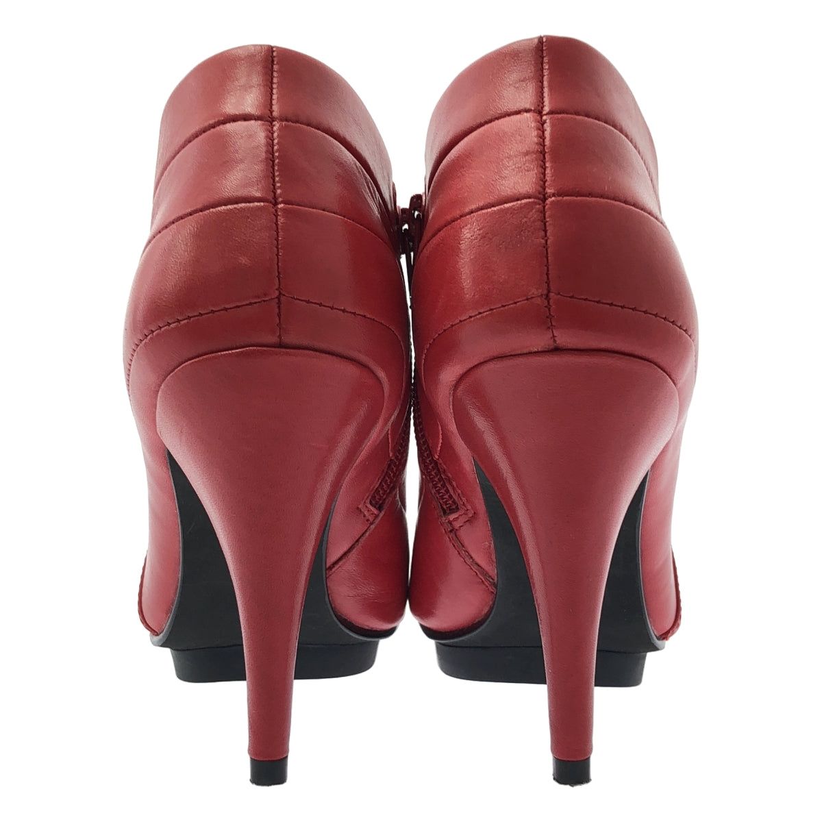 UNITED NUDE / 유나이티드 누드 | Leather Fold Deluxe Hi 가죽 부티 힐 부츠 | 37 | 핑크 | 여성