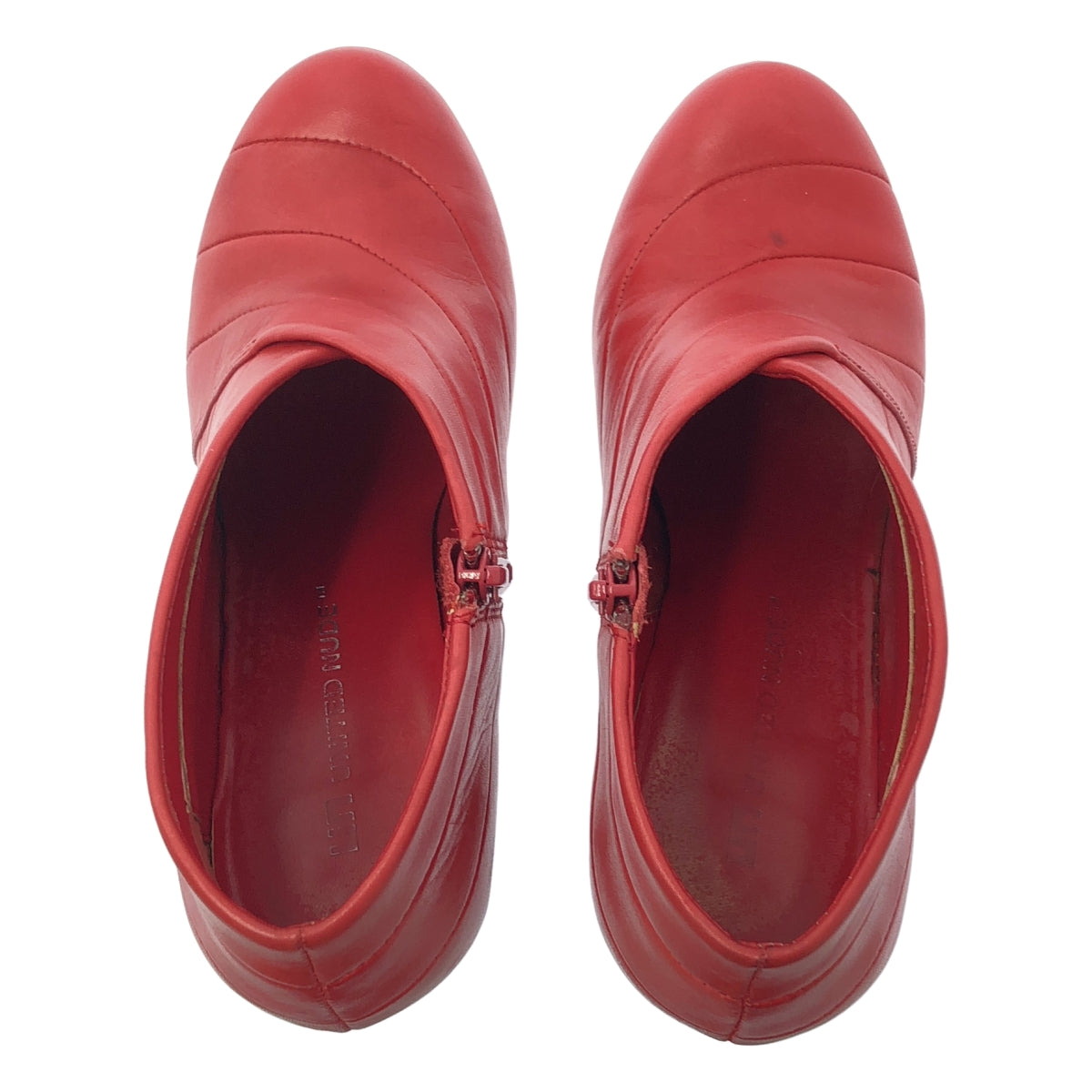 UNITED NUDE / 유나이티드 누드 | Leather Fold Deluxe Hi 가죽 부티 힐 부츠 | 37 | 핑크 | 여성