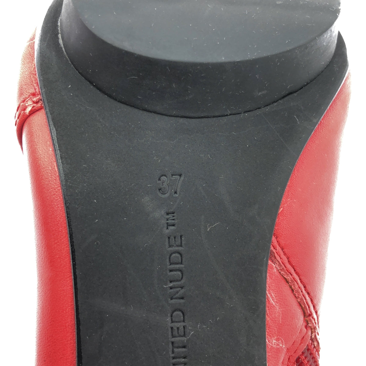 UNITED NUDE | 皮革折疊豪華高跟皮靴 | 尺寸 37 | 粉紅色 | 女款