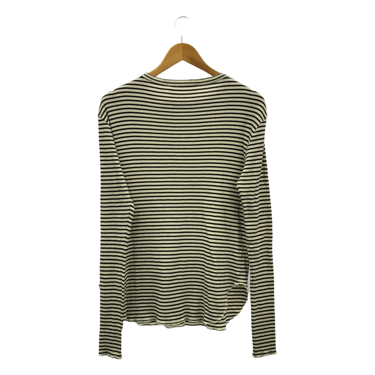 L'Appartement / アパルトモン | 2023AW | Border Rib Longsleeve T-sh / ボーダー リブ カットソー | F | ホワイト/ブラック | レディース