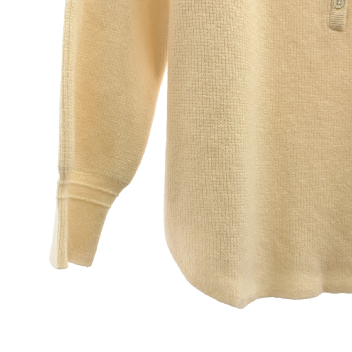 Framework / フレームワーク | 2020AW | ウールワッフル ヘンリーネック ニット セーター | F | アイボリー | レディース