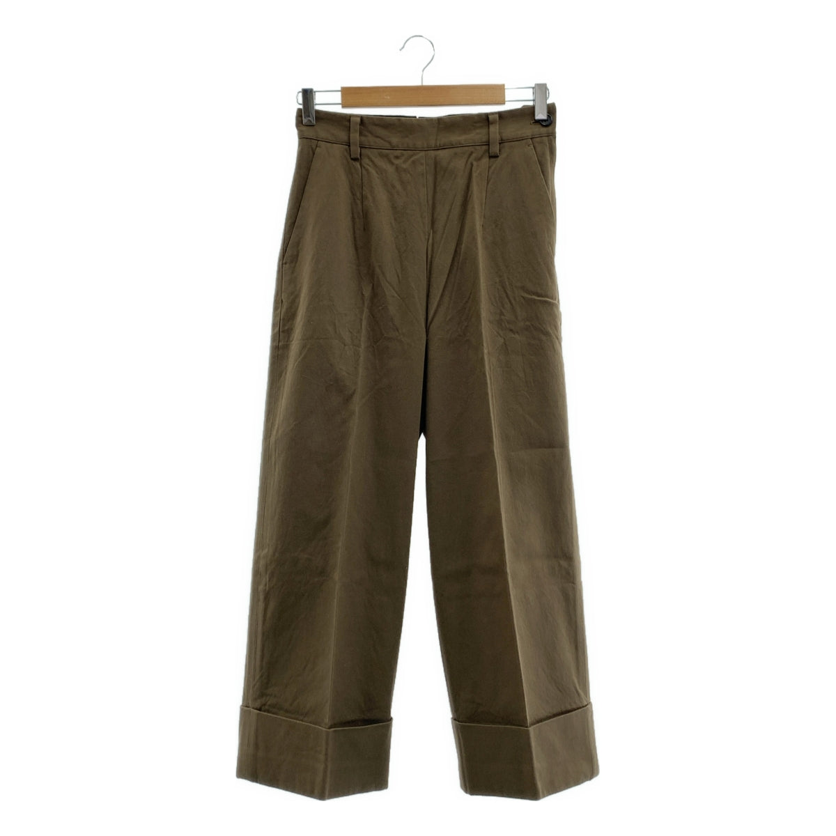 MARGARET HOWELL / マーガレットハウエル | ロールアップ ワイド パンツ | 1 | レディース