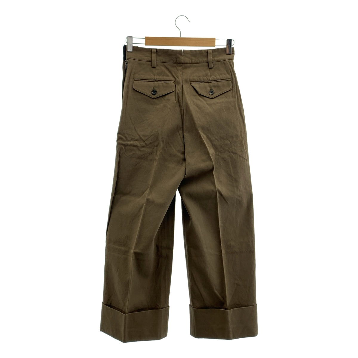 MARGARET HOWELL / マーガレットハウエル | ロールアップ ワイド パンツ | 1 | レディース