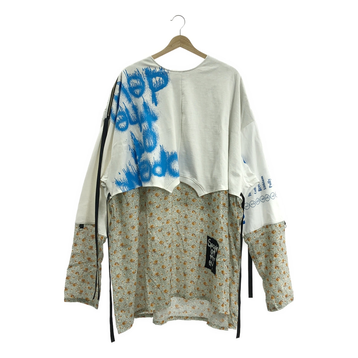 [新品] KIDILL | 2025SS | 龐克長袖襯衫 | 龐克剪裁縫製襯衫 | F碼 | 白色/多色 | 男款