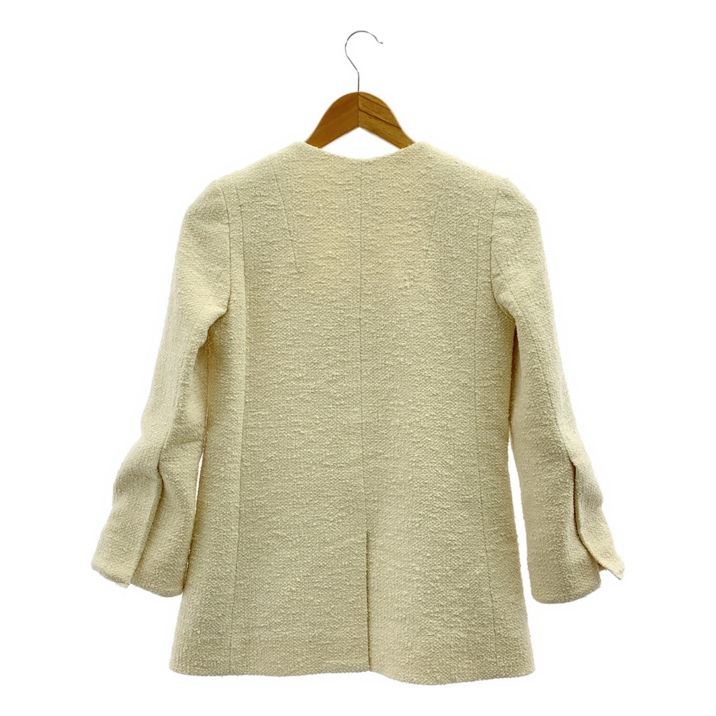 PATOU / 파투 | 코튼 트위드 노 컬러 재킷 | 34 |