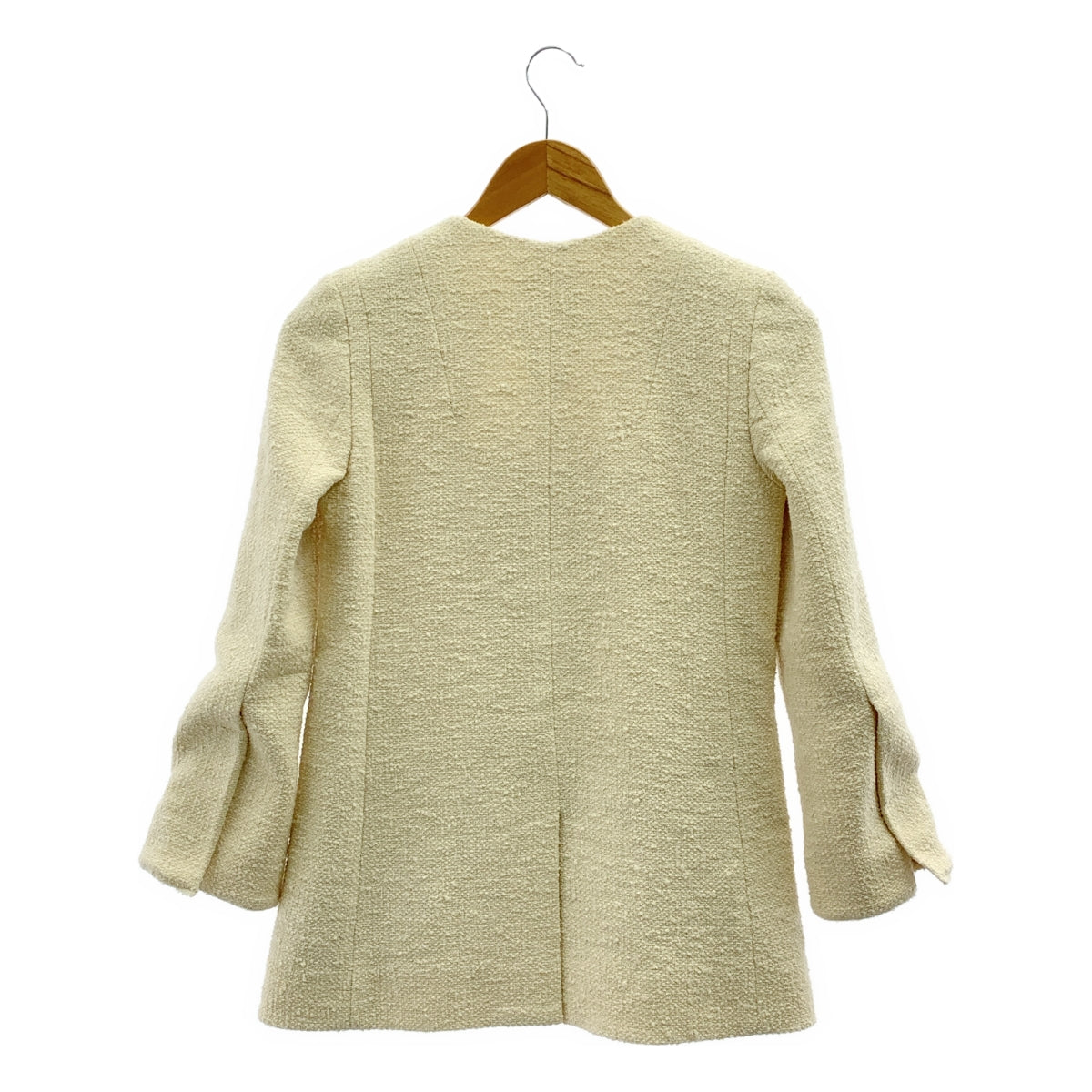 PATOU / 파투 | 코튼 트위드 노 컬러 재킷 | 34 |
