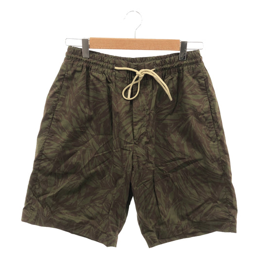 [Good Condition] PT01 / PT01 BERMUDA / Super Light Poplin All-Over Print Drawstring Short Jogger Pants | 46 | Brown/Olive | Men's