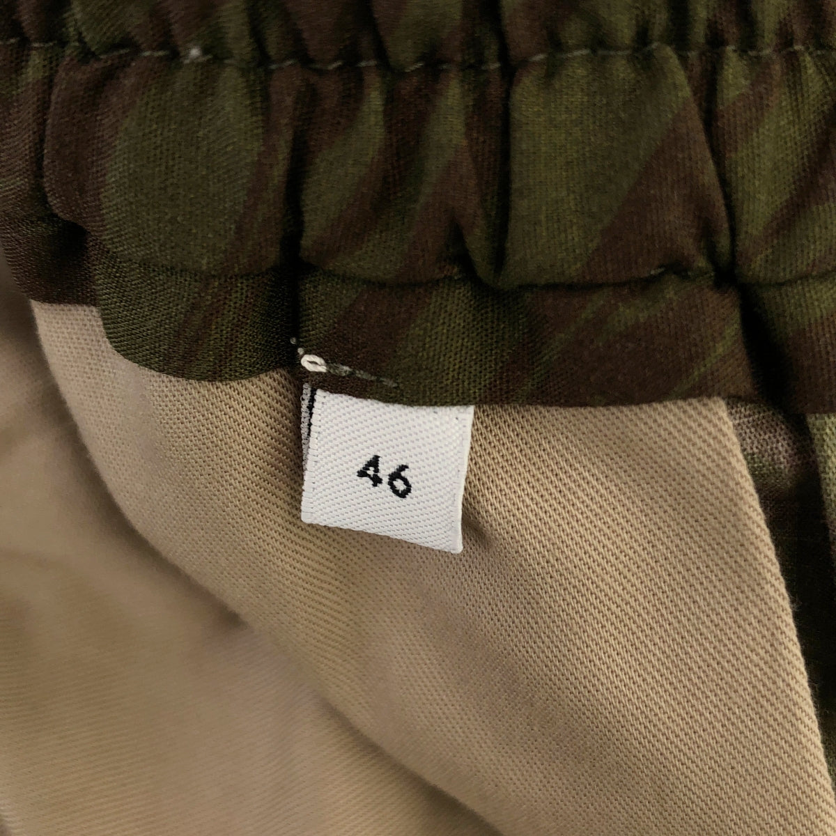 [Good Condition] PT01 / PT01 BERMUDA / Super Light Poplin All-Over Print Drawstring Short Jogger Pants | 46 | Brown/Olive | Men's