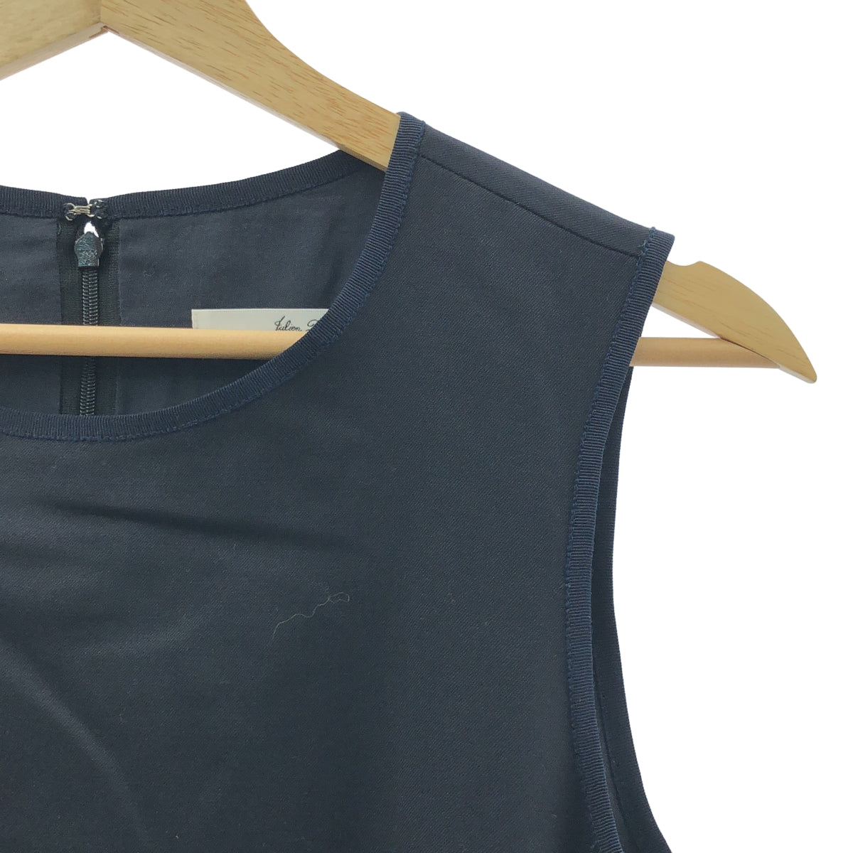 JULIEN DAVID / 줄리안 데이비드 | 웨스트 개더 민소매 원피스 | S | 네이비 | 여성