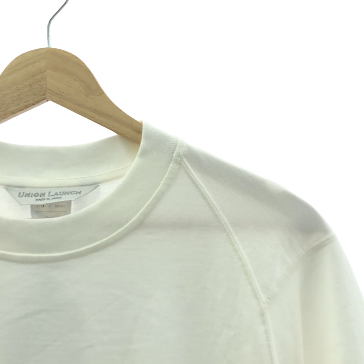 [新品] UNION LAUNCH / Union Lunch | 中學生純棉T卹 棉質插肩袖剪裁縫製 | F | 白色 | 女款