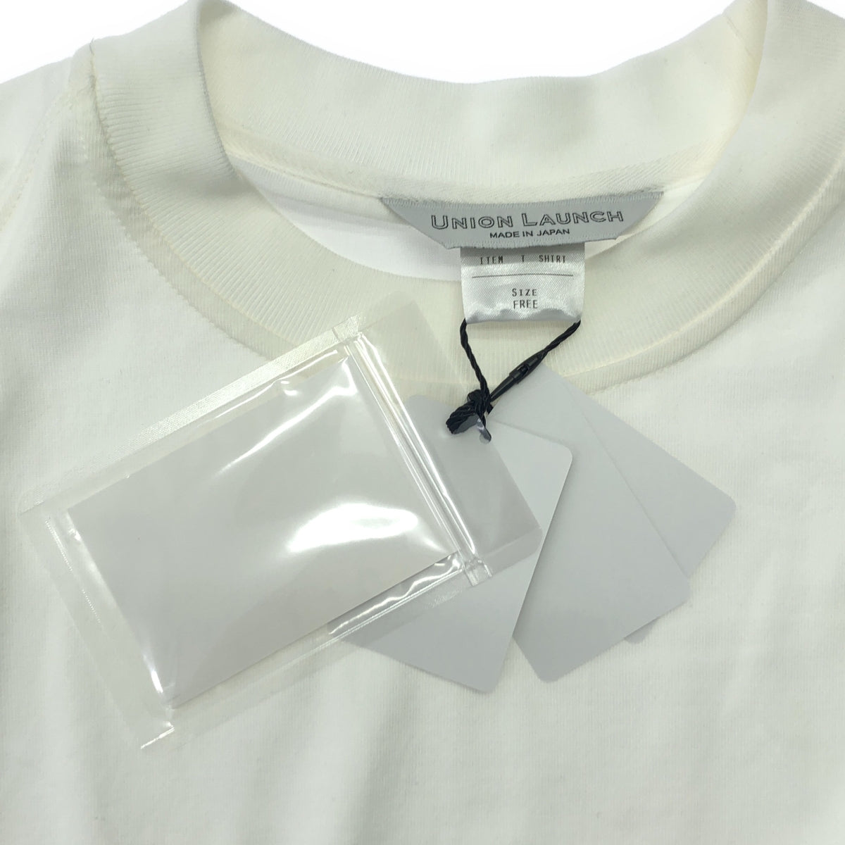 [新品] UNION LAUNCH / Union Lunch | 中學生純棉T卹 棉質插肩袖剪裁縫製 | F | 白色 | 女款