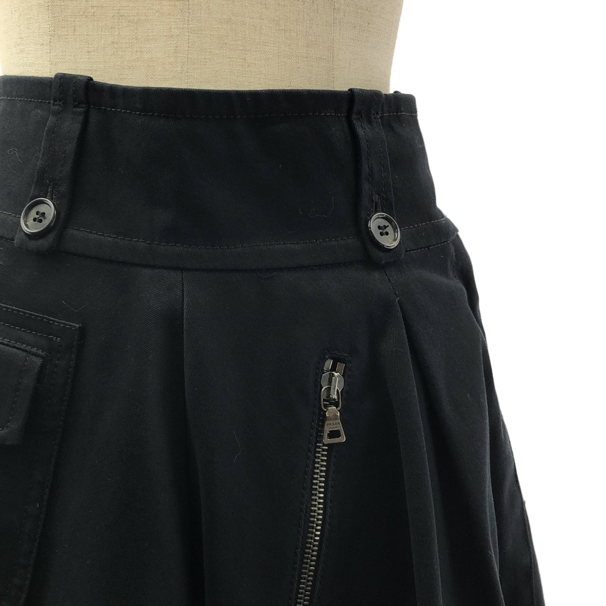 PRADA SPORT / 프라다 스포츠 | 2006 | 코튼 탁 플레어 스커트 | 38 | 여성