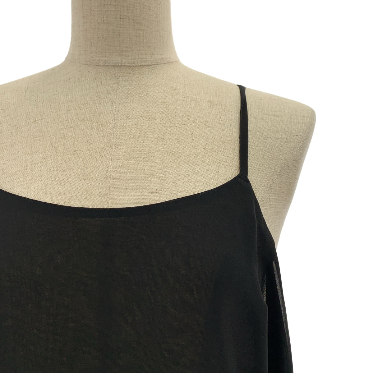 【美品】  COMME des GARCONS / コムデギャルソン | 2023AW | ポリエステル 変形 フリル装飾 ギャザー ボリューム ドレス ワンピース | XS | ブラック | レディース