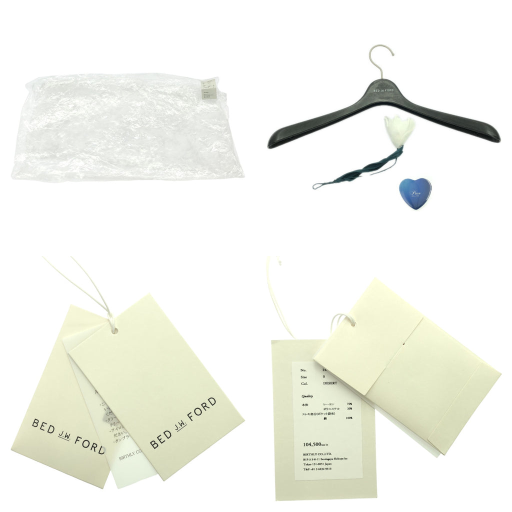 [狀況良好] BED JW FORD / 貝德福 | 2024SS | VELVET M-65 天鵝絨軍用外套 | 0 |米色 / 棕色 / 卡其色 |男士