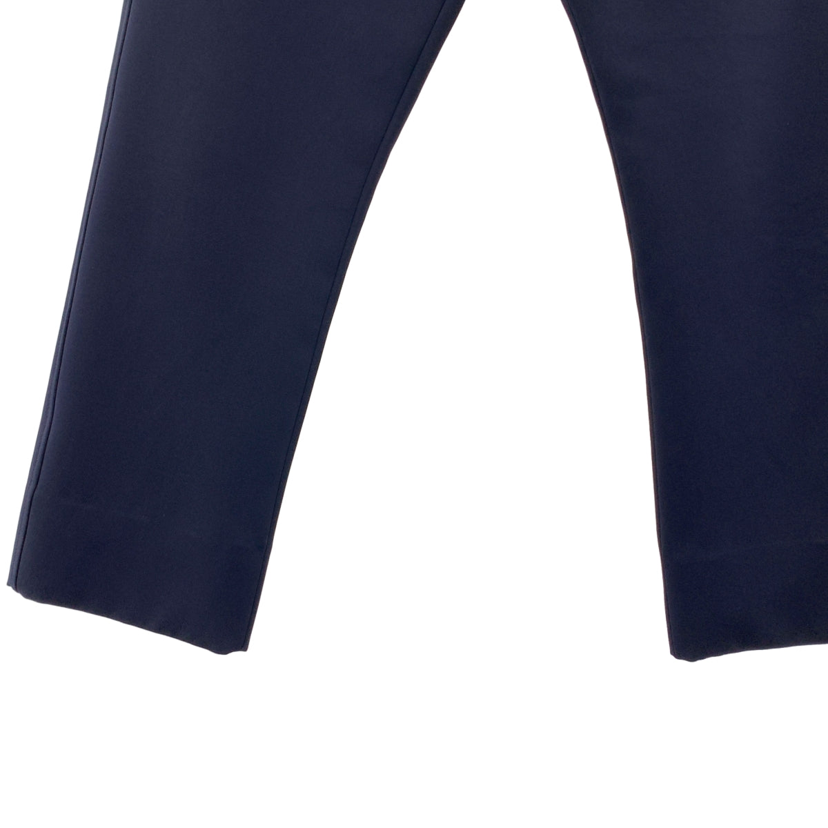 PRADA / プラダ | パイピング ジャージスラックス | 44 | ネイビー/オレンジ | メンズ