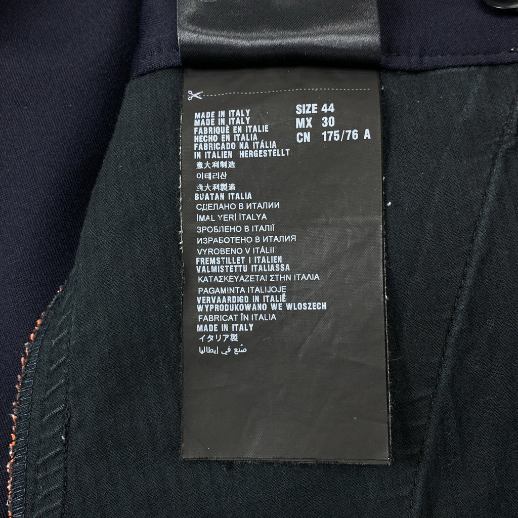 PRADA / 프라다 | 파이핑 저지 슬랙스 | 44 | 네이비 / 오렌지 | 남성