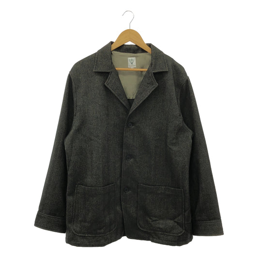 [Good Condition] South2West8 S2W8 / South2West8 | Pen Jacket - Poly Herringbone / Herringbone Single Jacket | M | Gray | Men's