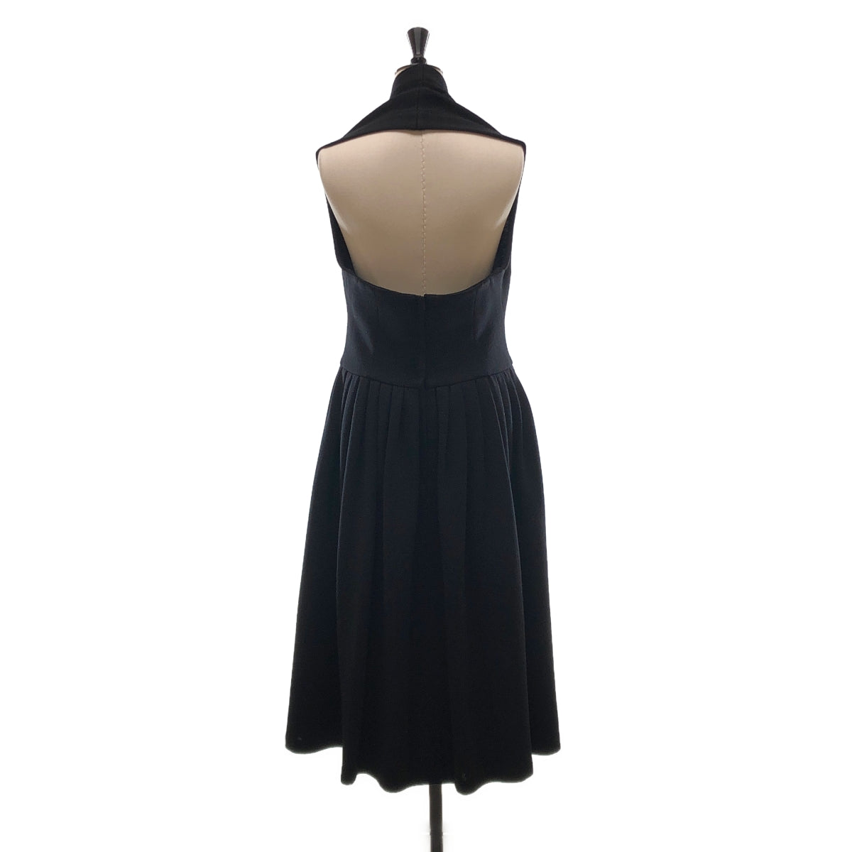 【美品】  COMME des GARCONS COMME des GARCONS / コムコム | 2024AW | ワンショルダー バックジップ ギャザー ボリューム ワンピース | S | ブラック | レディース