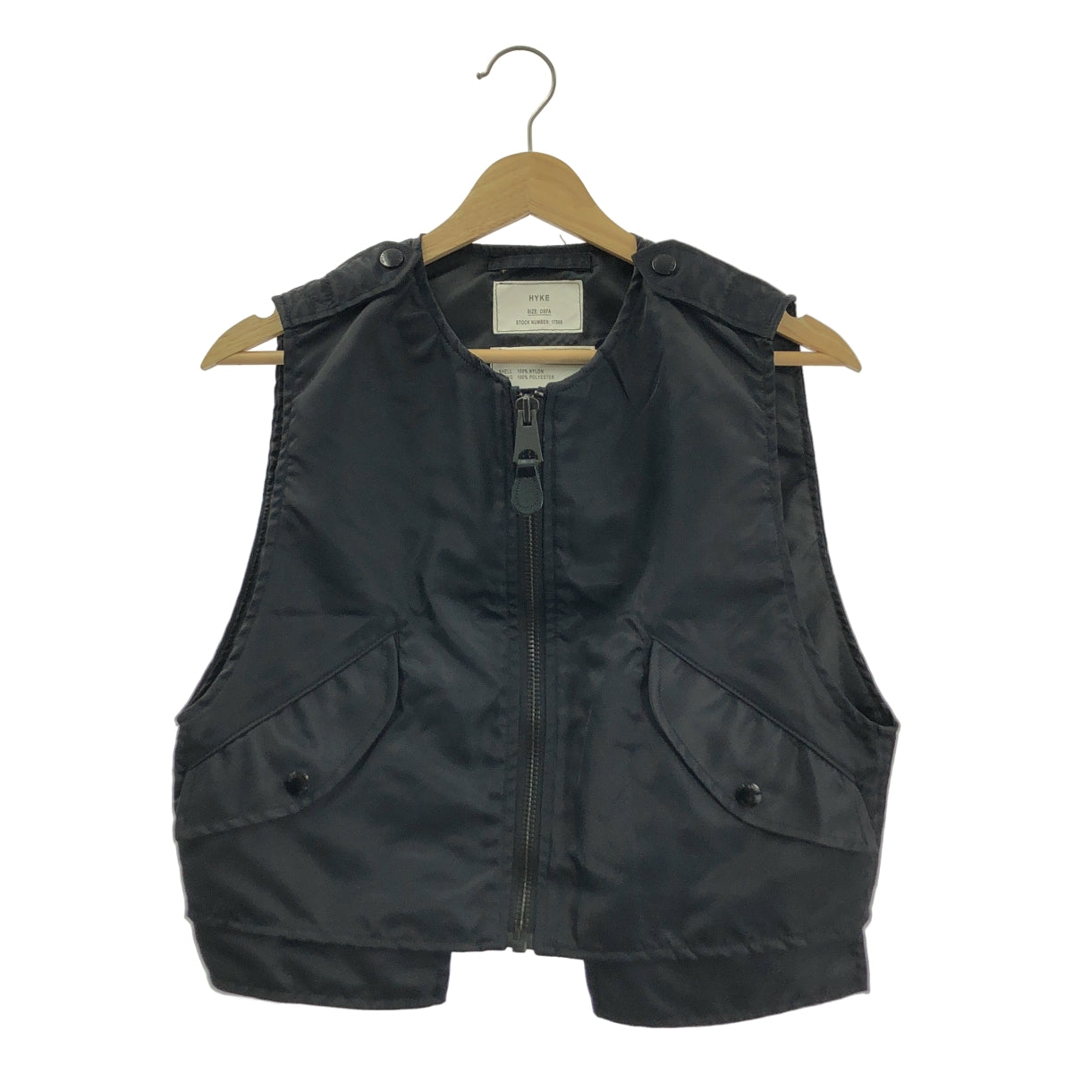 HYKE / 하이크 | 2025SS | TYPE L-2A VEST 나일론 크롭 베스트 | F |