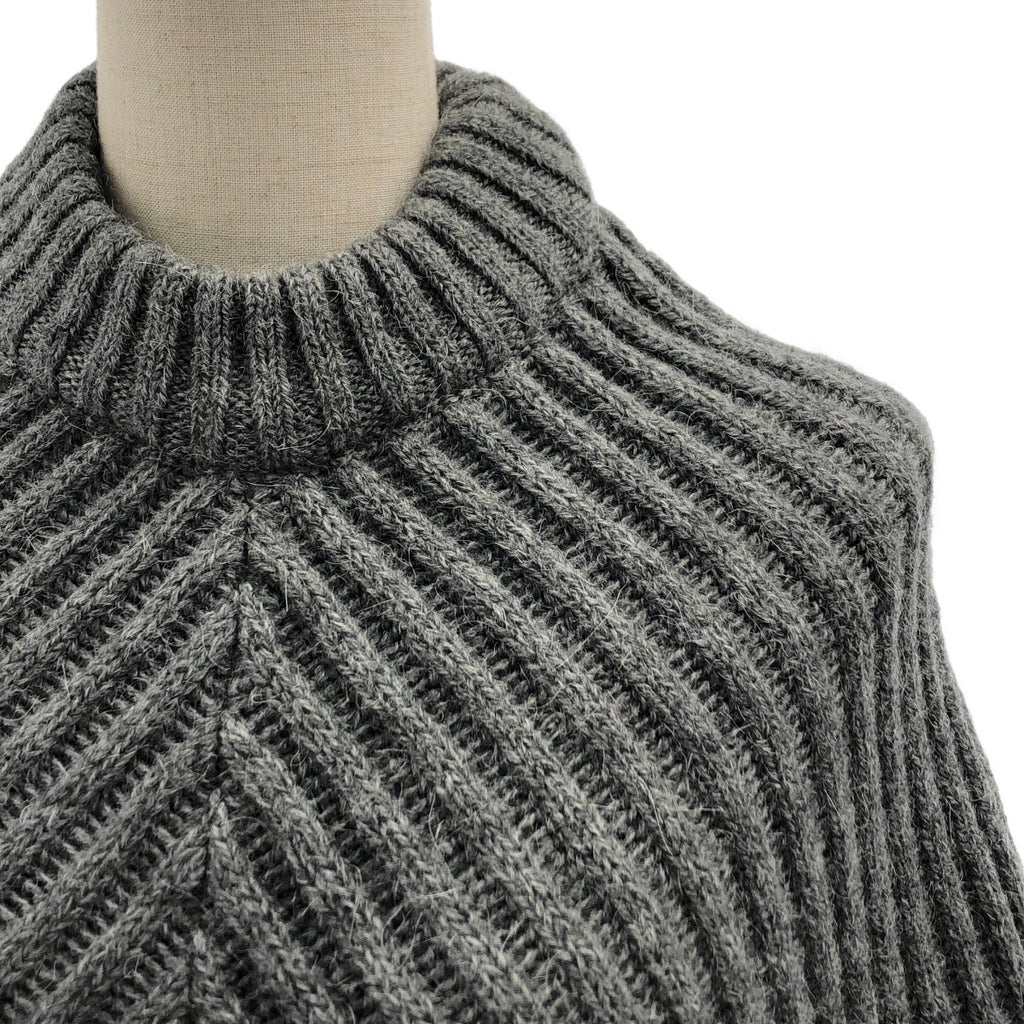 MM6 Maison Martin Margiela / エムエムシックスメゾンマルタンマルジェラ | 2010AW | リブ ケープ ニット ポンチョ |