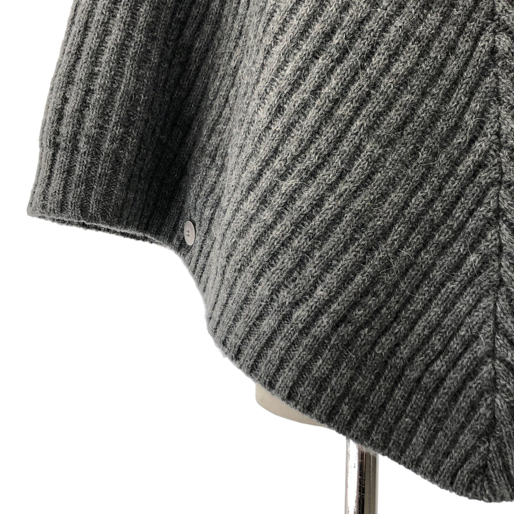 MM6 Maison Martin Margiela / エムエムシックスメゾンマルタンマルジェラ | 2010AW | リブ ケープ ニット ポンチョ |