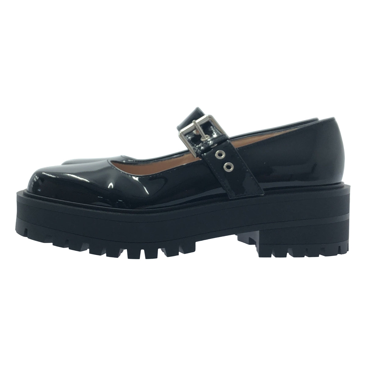 【美品】  Gianvito Rossi / ジャンヴィトロッシ | Ron Herman 取扱い メリージェーン パテントレザーシューズ | 37 | ブラック | レディース