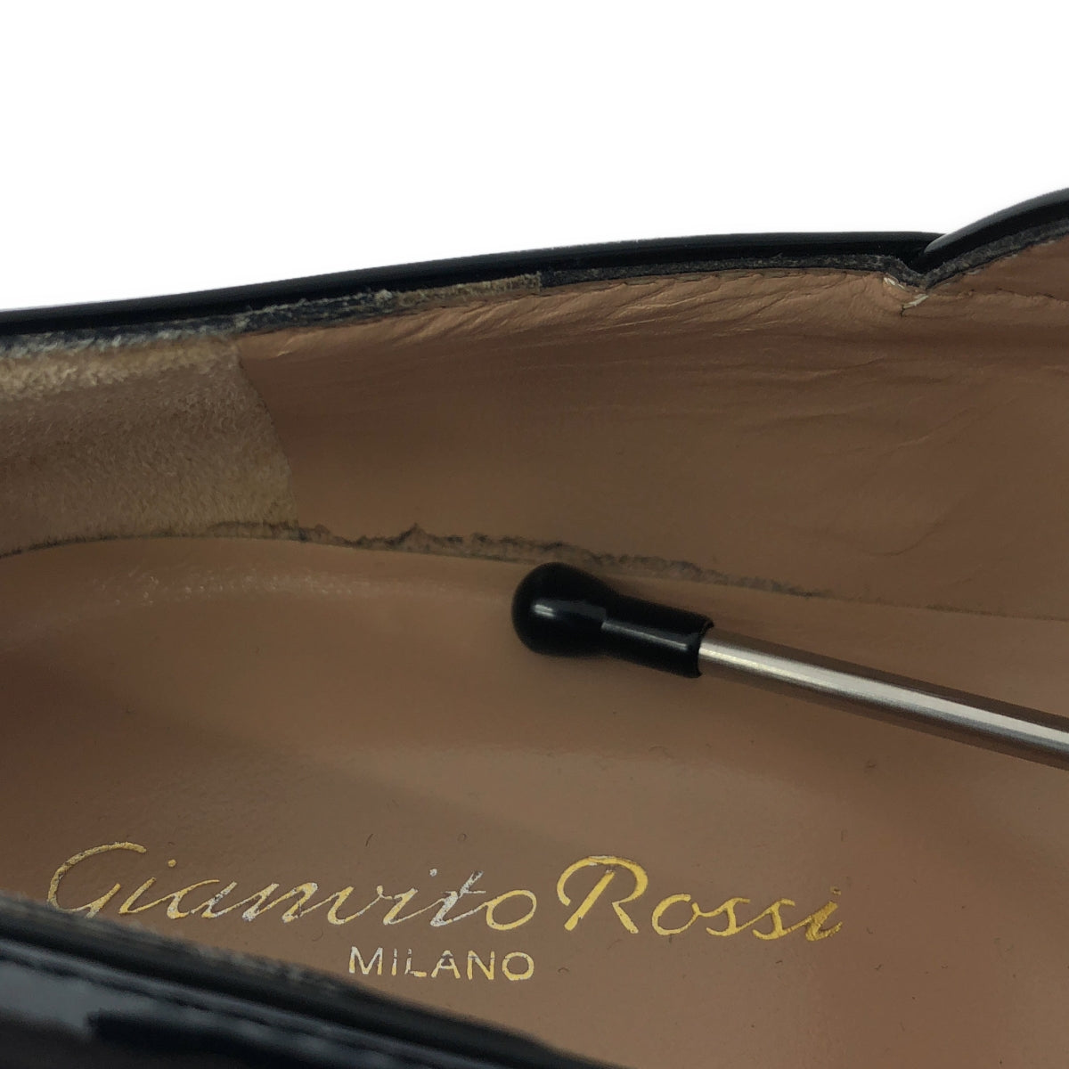 【美品】  Gianvito Rossi / ジャンヴィトロッシ | Ron Herman 取扱い メリージェーン パテントレザーシューズ | 37 | ブラック | レディース