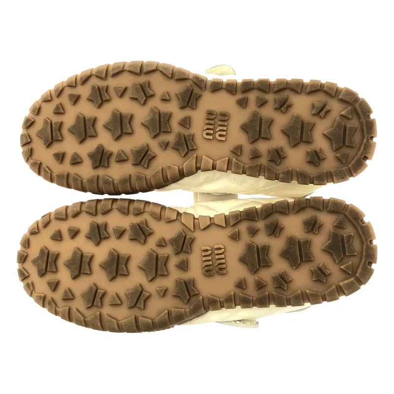 miu miu / ミュウミュウ | Tyre / テクニカルファブリックxスエード バレリーナ シューズ | 38 | レディース