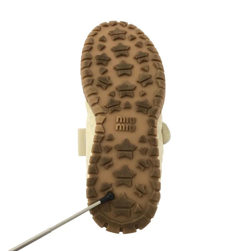 miu miu / ミュウミュウ | Tyre / テクニカルファブリックxスエード バレリーナ シューズ | 38 | レディース