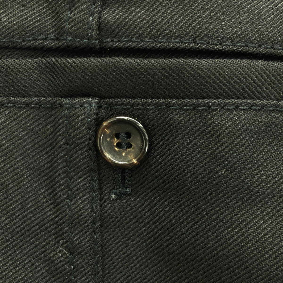 COMME des GARCONS SHIRT / コムデギャルソンシャツ | ポリエステル パッチ スラックス パンツ | S | ブラック | メンズ