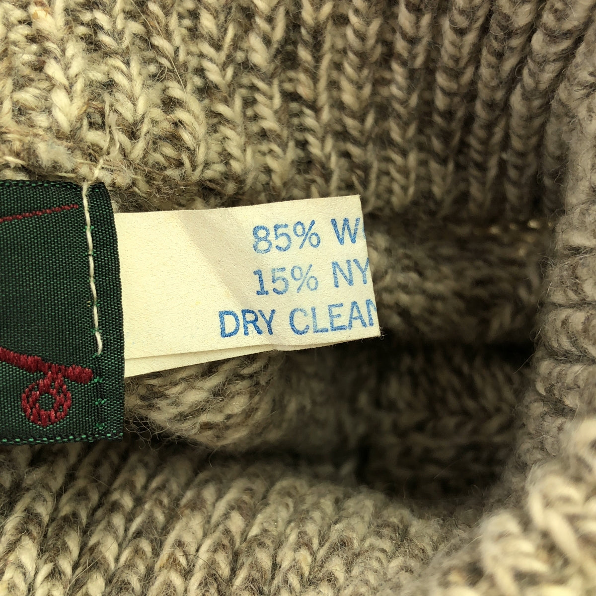 復古 / 復古服飾 | 90 年代復古 ORVIS 肘部補丁拉鍊針織衫 | L | 灰色 | 男款