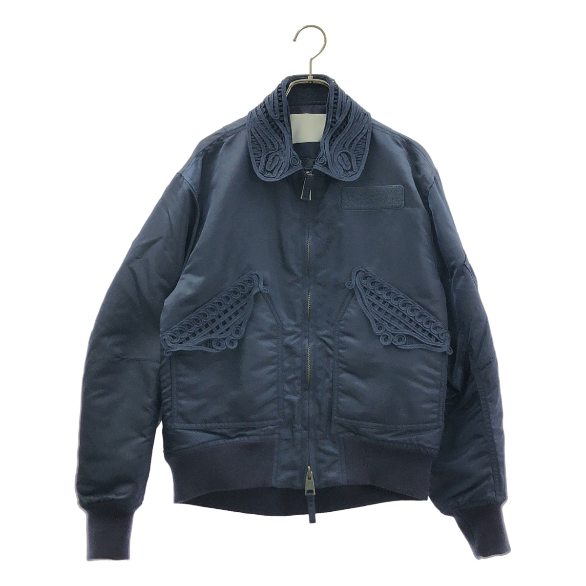 Mame Kurogouchi / マメクロゴウチ | Cording Embroidered Flight Jacket ナイロンツイル ブルゾン フライトジャケット | 2 | レディース