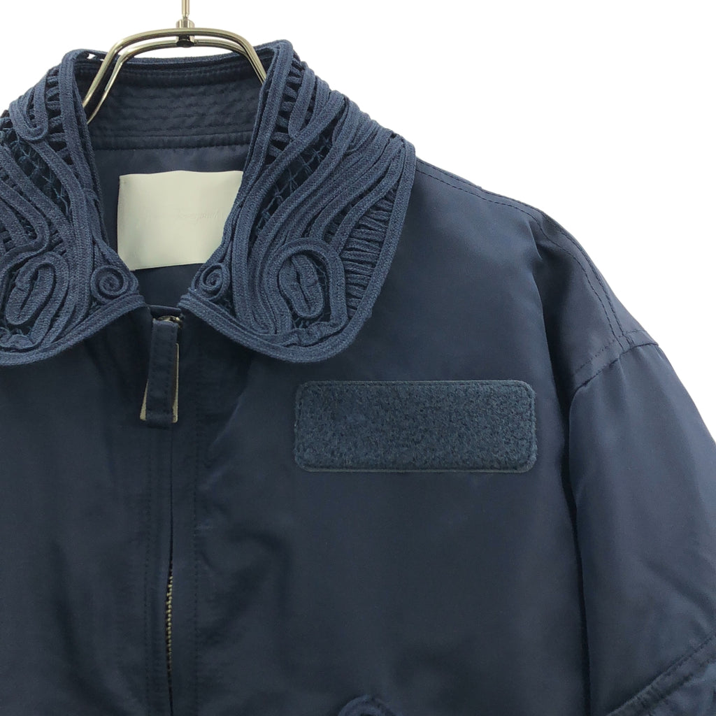 Mame Kurogouchi / マメクロゴウチ | Cording Embroidered Flight Jacket ナイロンツイル ブルゾン フライトジャケット | 2 | レディース