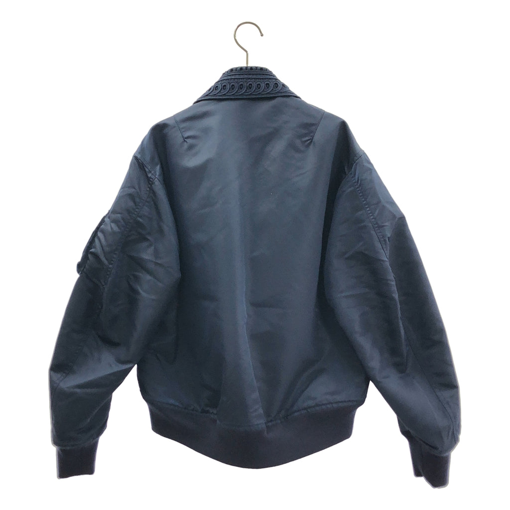 Mame Kurogouchi / マメクロゴウチ | Cording Embroidered Flight Jacket ナイロンツイル ブルゾン フライトジャケット | 2 | レディース