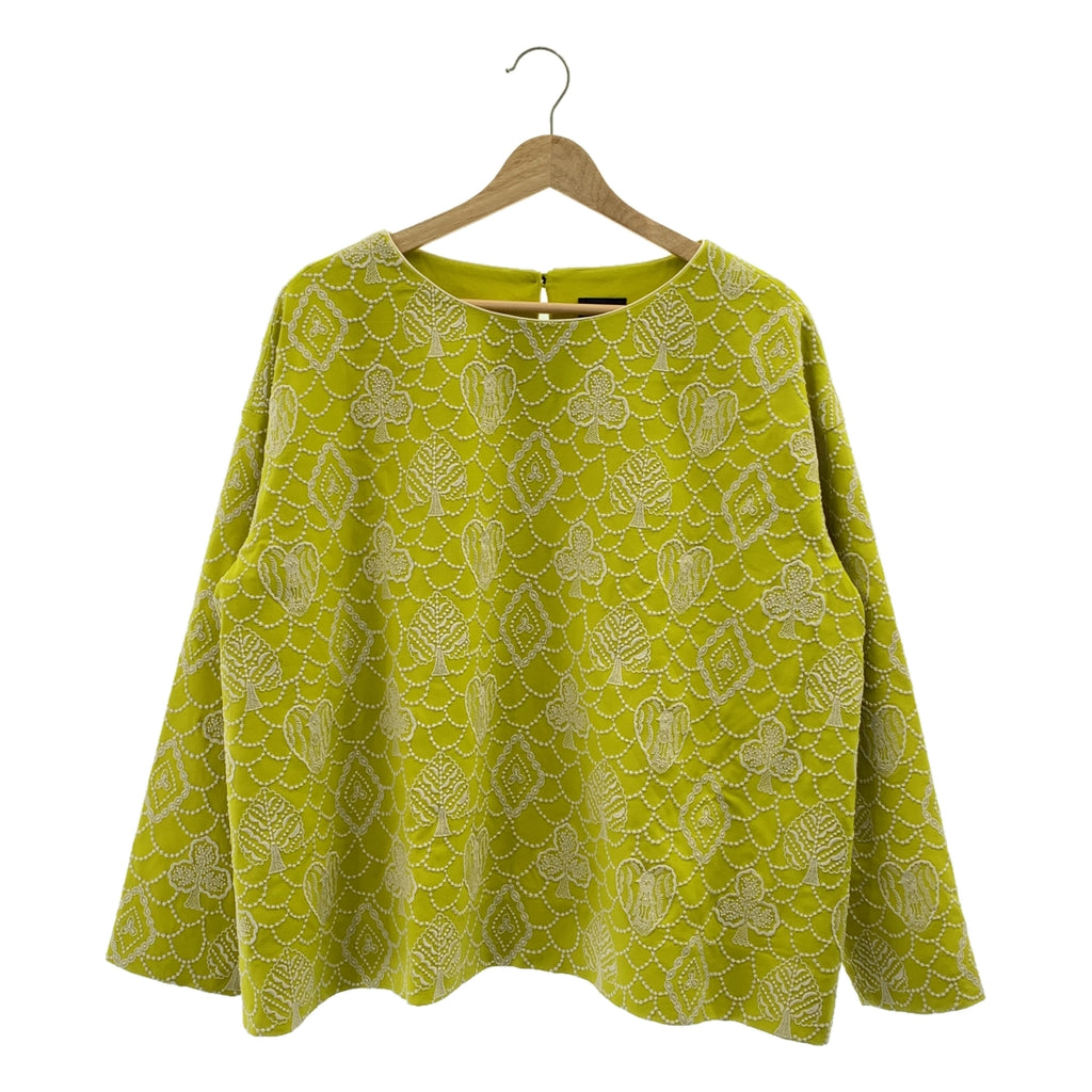 mina perhonen / 미나펠호넨 | forest card 총 무늬 자수 풀오버 블라우스 | 40 /42 |