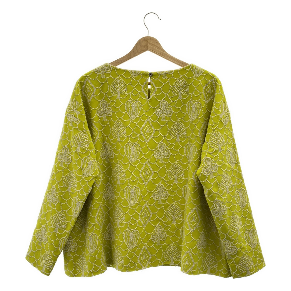 mina perhonen / 미나펠호넨 | forest card 총 무늬 자수 풀오버 블라우스 | 40 /42 |