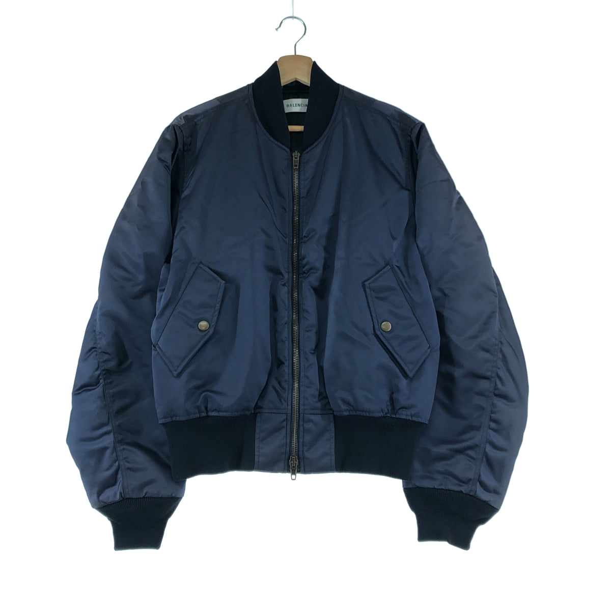 BALENCIAGA / バレンシアガ | Campaign Logo Bomber Jacket キャンペーンロゴ 刺しゅう MA-1 ボンバージャケット | 36 | レディース