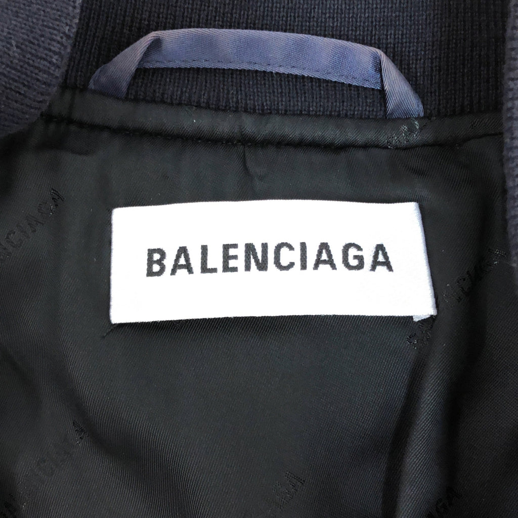 BALENCIAGA / バレンシアガ | Campaign Logo Bomber Jacket キャンペーンロゴ 刺しゅう MA-1 ボンバージャケット | 36 | レディース