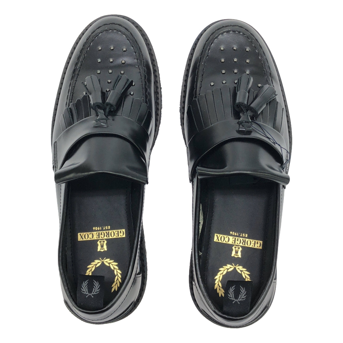 FRED PERRY / フレッドペリー | × GC TSL LOAFR STUD/TXT LEATHER ローファー | UK5 | レディース