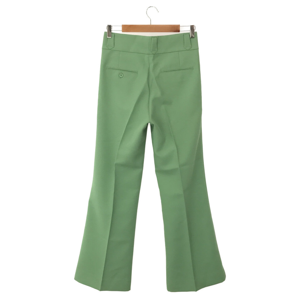 【신품】 SHIKITARI / 시키타리 | PINTUCK MEGA FLARE SLACKS | M | 그린 | 남성