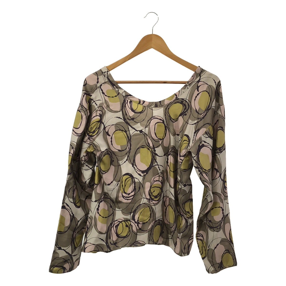 MARNI / 마르니 | 실크 총 무늬 스키퍼 풀오버 ​​블라우스 | 38 | 멀티 컬러 | 여성