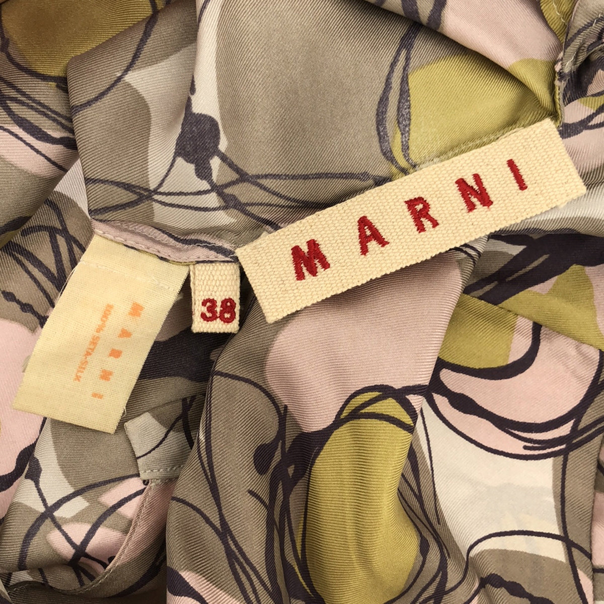 MARNI / マルニ | シルク 総柄 スキッパー プルオーバーブラウス | 38 | レディース