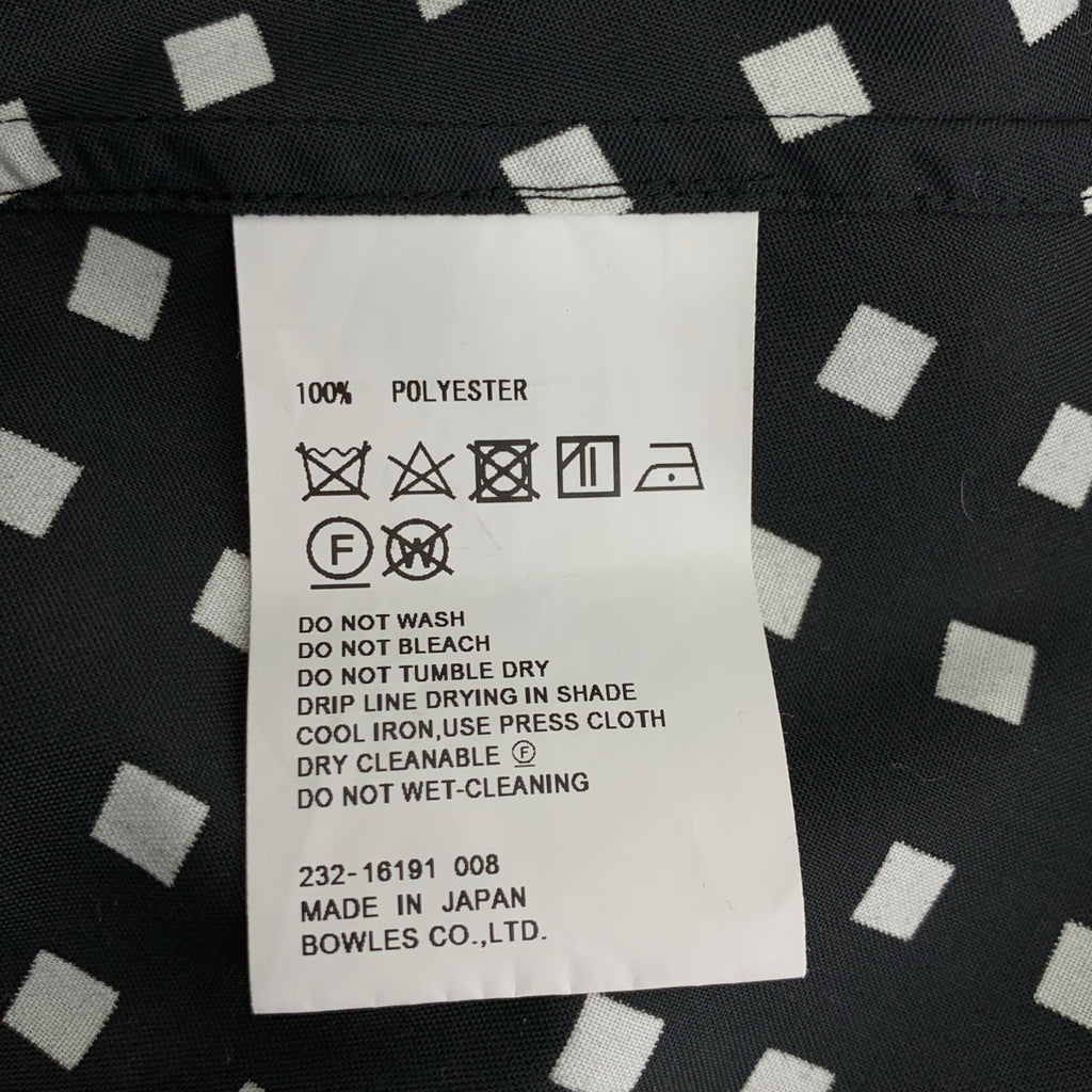 HYKE / 하이크 | 2023AW | FD SQUARE PATTERN BOSOM DRESS 밴드 컬러 원피스 | 2 | 블랙/화이트 | 여성