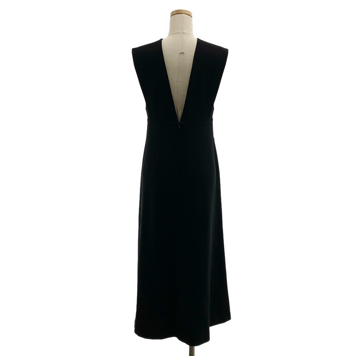 Mame Kurogouchi / マメクロゴウチ | V Neck Sleeveless Dress / ノースリーブ ポケット付き ドレス ワンピース / 裏地付き | 1 |
