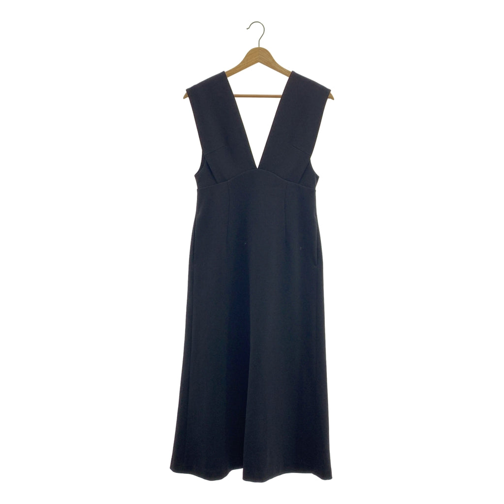 Mame Kurogouchi / マメクロゴウチ | V Neck Sleeveless Dress / ノースリーブ ポケット付き ドレス ワンピース / 裏地付き | 1 |