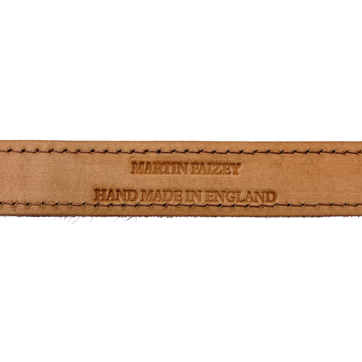 MARTIN FAIZEY | 小馬皮斑馬腰帶 | 黑色/米色 | 男士