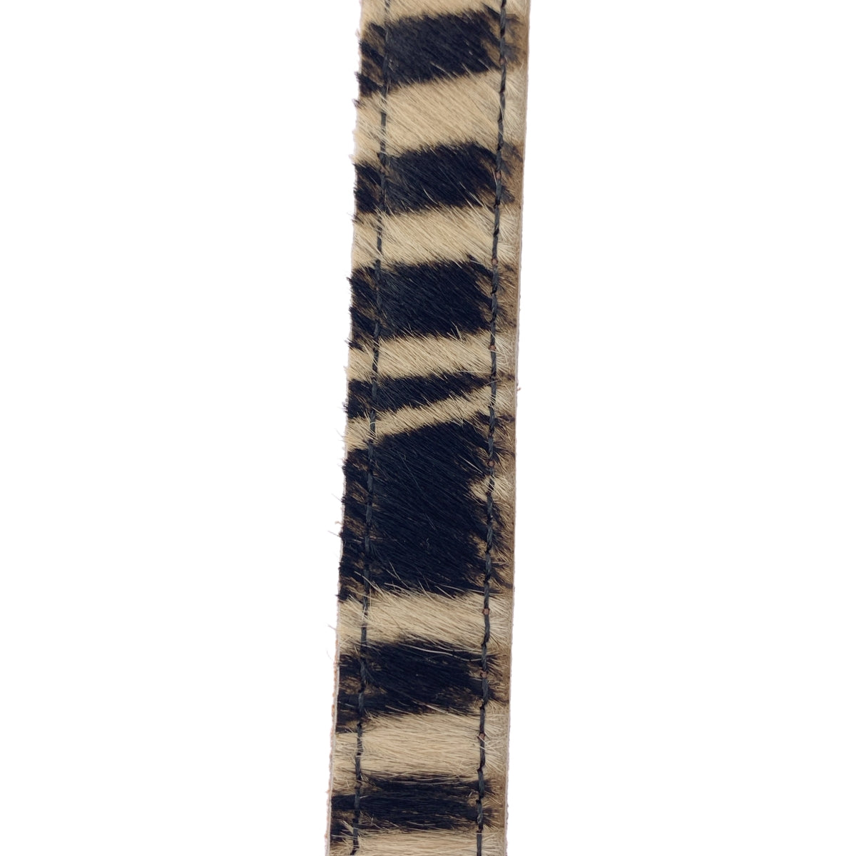 MARTIN FAIZEY | 小馬皮斑馬腰帶 | 黑色/米色 | 男士