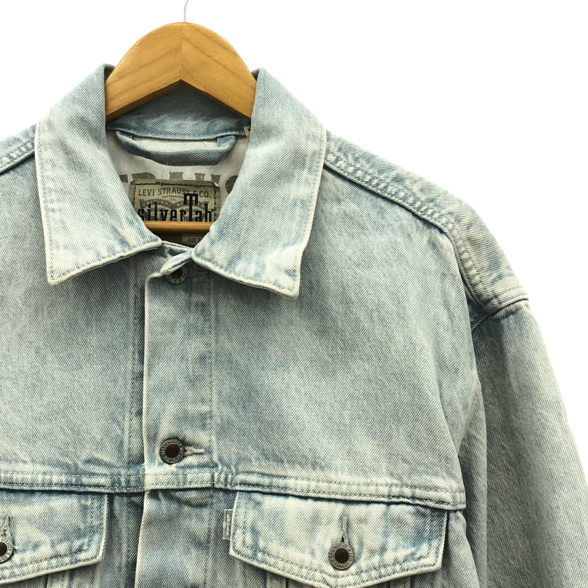 【미품】 Levi 's / 리바이스 | SILVER TAB TRUCKER JACKET 데님 트래커 재킷 | M | 인디고 | 남성